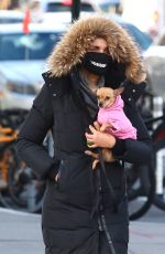 PADMA LAKSHMI Out with Her Dog in New York 01/22/2021
