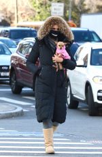 PADMA LAKSHMI Out with Her Dog in New York 01/22/2021