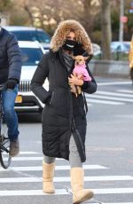 PADMA LAKSHMI Out with Her Dog in New York 01/22/2021