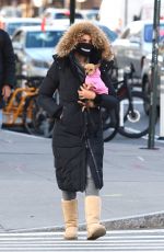 PADMA LAKSHMI Out with Her Dog in New York 01/22/2021