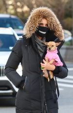 PADMA LAKSHMI Out with Her Dog in New York 01/22/2021
