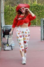 PHOEBE PRICE at a Tennis Court in Los Anegeles 01/22/2021