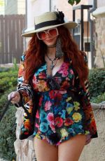 PHOEBE PRICE Out with Her Dog in Los Angeles 12/30/2020