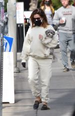 Pregnant ASHLEY TISDALE Out with Her Dog in Los Angeles 01/07/2021