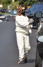 Pregnant ASHLEY TISDALE Out with Her Dog in Los Angeles 01/07/2021