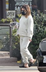 Pregnant ASHLEY TISDALE Out with Her Dog in Los Angeles 01/07/2021