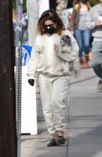 Pregnant ASHLEY TISDALE Out with Her Dog in Los Angeles 01/07/2021