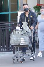 Pregnant BRITTANY CATWRIGHT Out Shopping in Los Angeles 01/21/2021