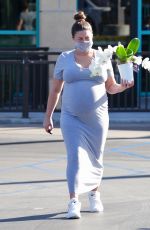 Pregnant BRITTANY CATWRIGHT Out Shopping in Los Angeles 01/21/2021