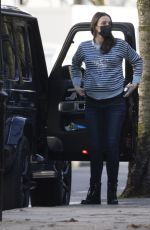 Pregnant CHRISTINE LAMPARD Out in London 01/22/2021