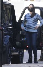 Pregnant CHRISTINE LAMPARD Out in London 01/22/2021