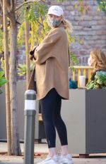 Pregnant ELSA HOSK at Blue Bottle Coffee in Studio City 01/01/2021