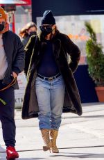 Pregnant EMILY RATAJKOWSKI and Sebastian Bear-mcclard Out with Their Dog in in New York 01/10/2021
