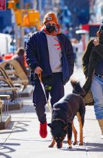 Pregnant EMILY RATAJKOWSKI and Sebastian Bear-mcclard Out with Their Dog in in New York 01/10/2021