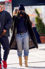 Pregnant EMILY RATAJKOWSKI and Sebastian Bear-mcclard Out with Their Dog in in New York 01/10/2021