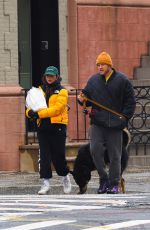 Pregnant EMILY RATAJKOWSKI and Sebastian Bear-McClard Out with Their Dog in New York 01/27/2021