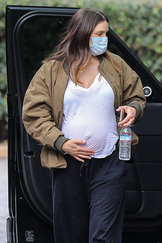 Pregnant KATHARINE MCPHEE Out and About in Beverly Hills 01/29/2021