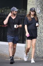 Pregnant KSENIJA LUKICH Out for Coffee in Sydney 01/19/2021