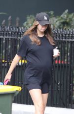 Pregnant KSENIJA LUKICH Out for Coffee in Sydney 01/19/2021