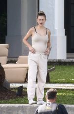 Pregnant LALA KENT on Vacation in Miami 12/30/2020