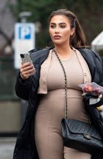 Pregnant LAUREN GOODGER Out in Essex 01/18/2021