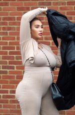 Pregnant LAUREN GOODGER Out in Essex 01/18/2021
