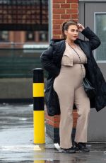 Pregnant LAUREN GOODGER Out in Essex 01/18/2021