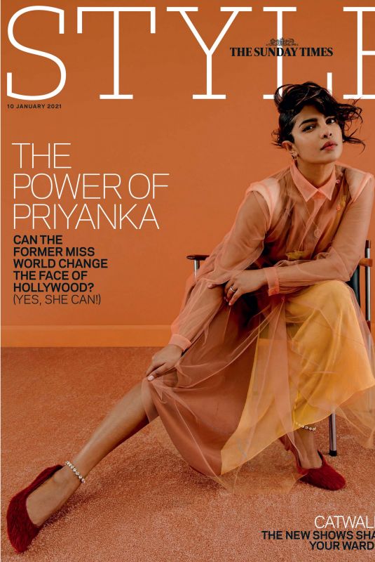 PRIYANKA CHOPRA in The Sunday Times Style Magazine, January 2021