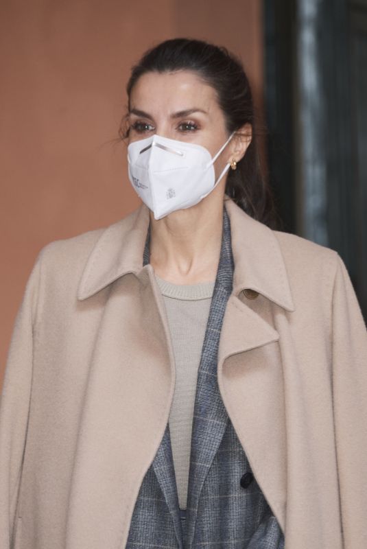 QUEEN LETIZIA OF SPAIN at Women and Engineering Meeting in Madrid 01/26/2021