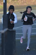 REBECCA GORMLEY and Chris Biggs Workout in Newcastle 00/16/2021