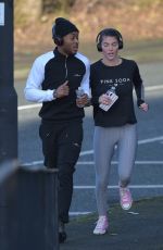 REBECCA GORMLEY and Chris Biggs Workout in Newcastle 00/16/2021