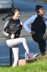 REBECCA GORMLEY and Chris Biggs Workout in Newcastle 00/16/2021