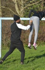REBECCA GORMLEY and Chris Biggs Workout in Newcastle 00/16/2021