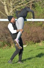 REBECCA GORMLEY and Chris Biggs Workout in Newcastle 00/16/2021