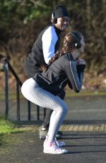 REBECCA GORMLEY and Chris Biggs Workout in Newcastle 00/16/2021