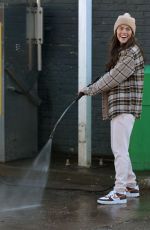 REBECCA GORMLEY at Car Wash in Newcastle 01/12/2021