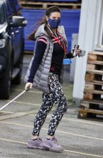 REBEKAH VARDY Arrives at Nottingham Ice Rink 01/25/2021