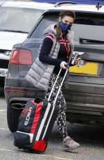 REBEKAH VARDY Arrives at Nottingham Ice Rink 01/25/2021