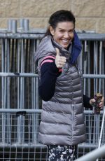 REBEKAH VARDY Arrives at Nottingham Ice Rink 01/25/2021