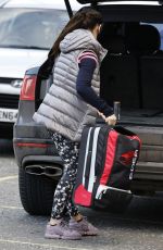 REBEKAH VARDY Arrives at Nottingham Ice Rink 01/25/2021