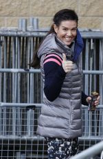 REBEKAH VARDY Arrives at Nottingham Ice Rink 01/25/2021