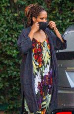 REGINA KING Arrives at a Studio in Los Angeles 01/17/2021