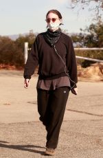 ROONEY MARA Out Hiking in Los Angeles 01/16/2021