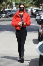 SARA SAMPAIO Leaves Pilates Class in West Hollywood 01/28/2021