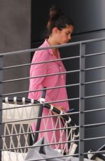 SARA SAMPAIO on Her Balcony in Los Angeles 01/12/2021