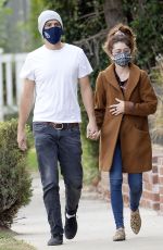 SARAH HYLAND and Wells Adams Out in Hollywood 01/19/2021