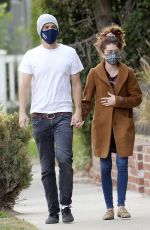 SARAH HYLAND and Wells Adams Out in Hollywood 01/19/2021