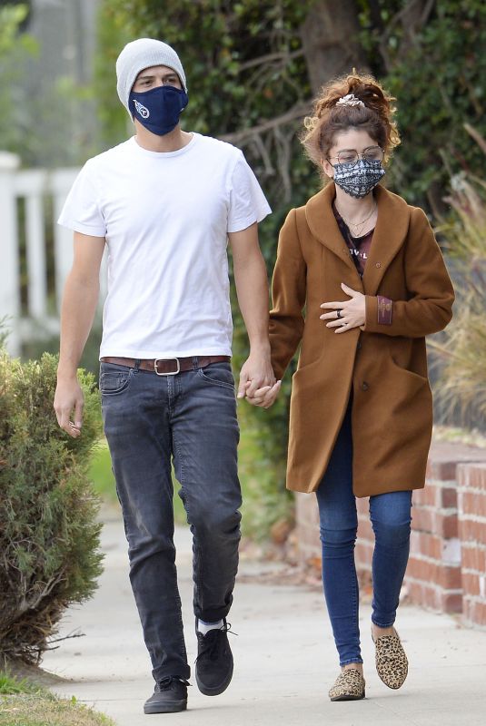 SARAH HYLAND and Wells Adams Out in Hollywood 01/19/2021