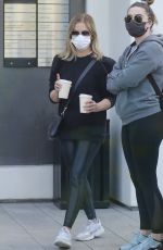 SARAH MICHELLE GELLAR Out for Coffee after Workout in Brentwood 01/19/2021