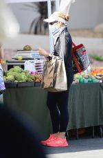 SARAH MICHELLE GELLAR Sgopping at Farmers Market in Brentwood 01/10/2021